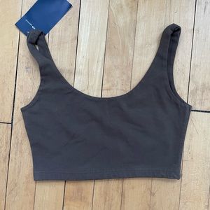 NWT brown crop top